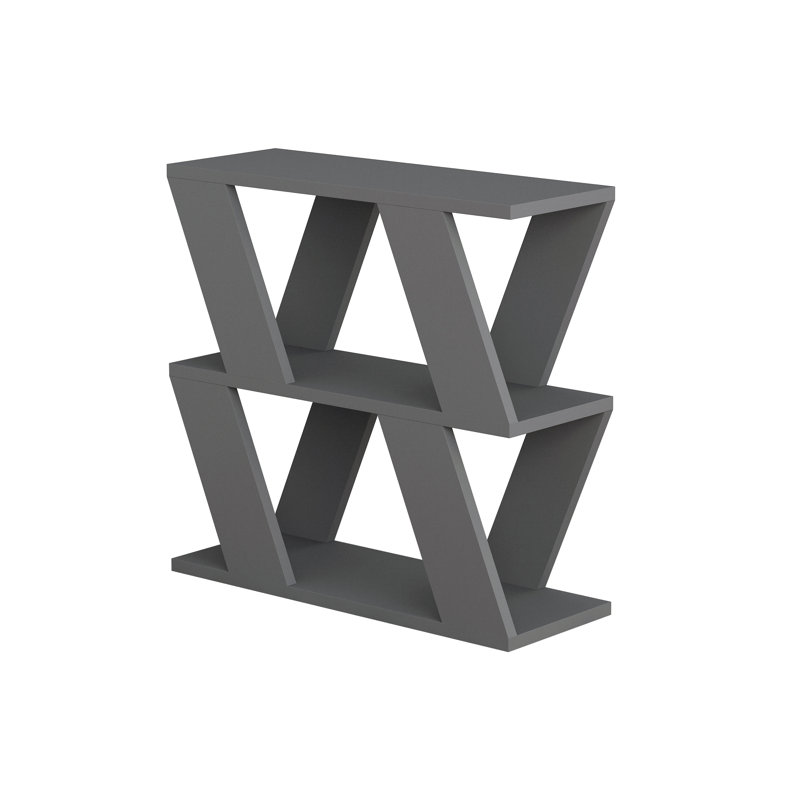Adriana Side Table Modern Compact Design for Living Room & Bedroom, Anthracite