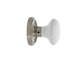 Rosette classique avec bouton de porte en porcelaine blanche-15391068
