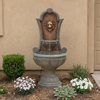 Caractéristiques de l'eau Grande fontaine naturelle en cascade avec tronc d'arbre en résine artificielle avec 5 lumières DEL pour le jardin