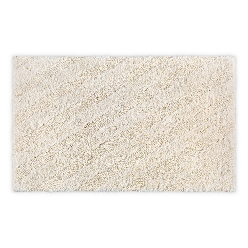 Tapis pour salle de bain Reanne, Crème