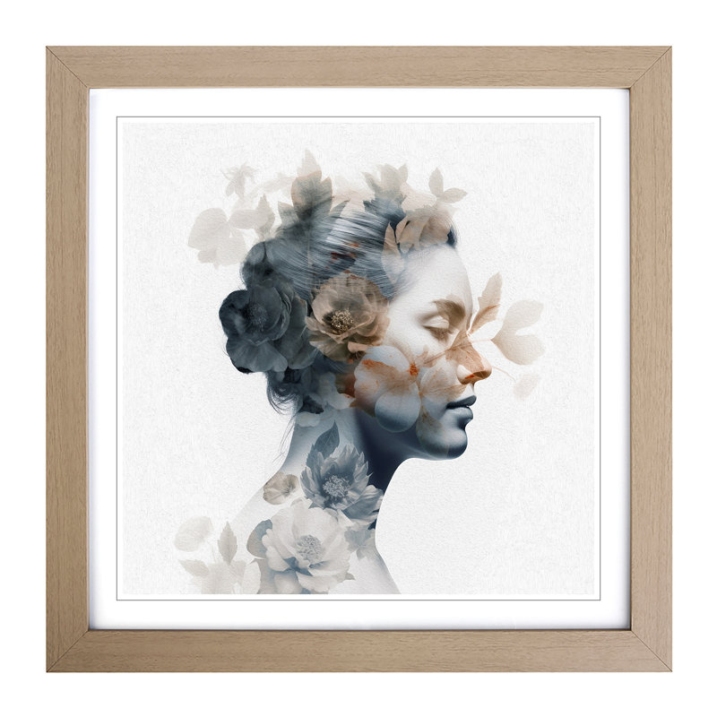 Single Picture Frame Print on Wood, Oak