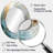 Gold And Grey Paint Spiral Whispers II - Gold Oval Wall Mirror Decor-1405081199