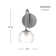 Belford Plug & Play 1-Light Wall Sconce in Transitional and Modern Style-11 Inches Tall and 5 Inches Wide