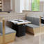 Banc rembourré en similicuir Light Luxury