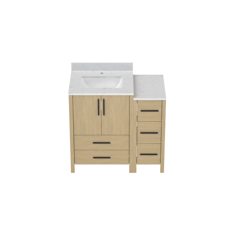 Dessus de meuble-lavabo simple autoportant de 36 po Aura