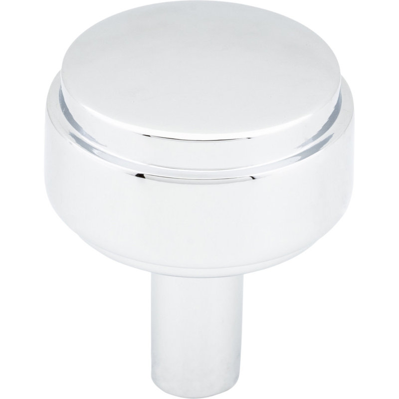 Hayworth 1 1/8" Diameter Mushroom Knob, Polished Chrome