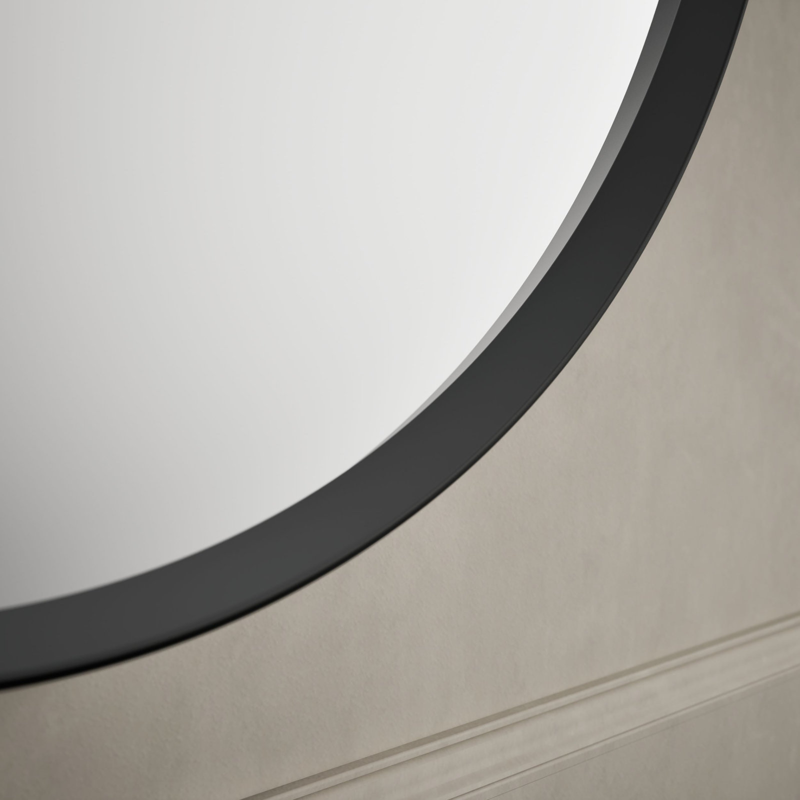 Verdera Oval Medicine Cabinet, Matte Black