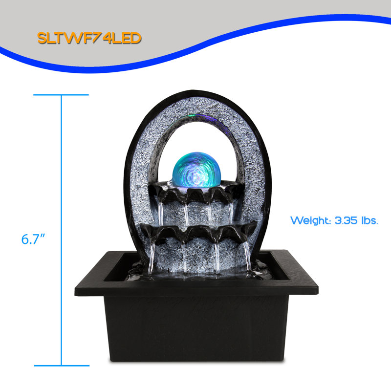 Fontaine relaxante avec lumière Olander