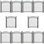 Barrière de clôture décorative arquée résistante H 6 pi x l 4 pi avec serrure de barrière, paquet de 10