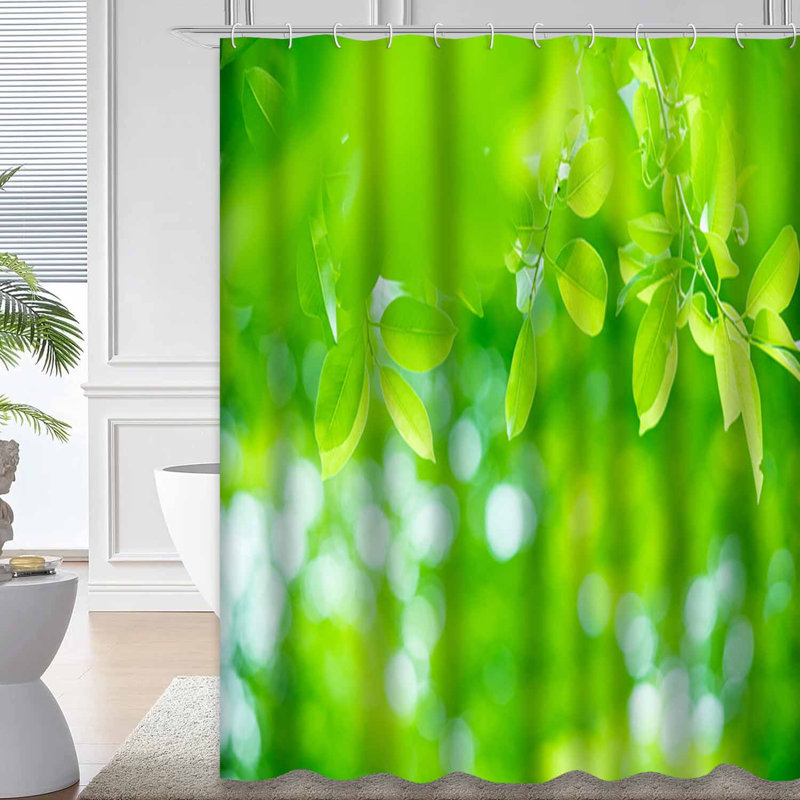 Rideau de douche Green Leaf, L 72 po x l 78 po