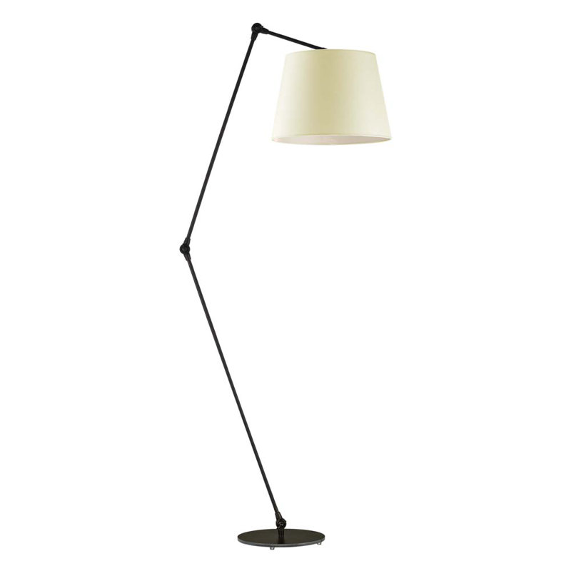 Ayami 177cm Task Floor Lamp, Black, Ecru