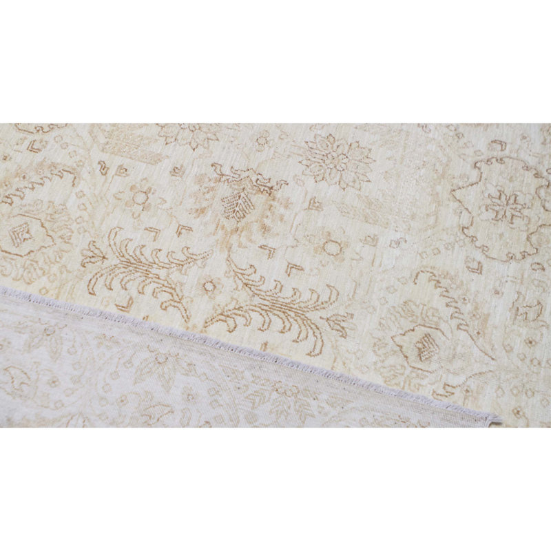 Tapis ivoire de haute qualité noué à la main Ziegler