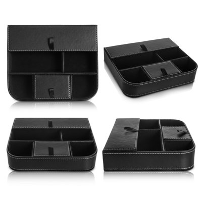 Leather Desk Organiser Set