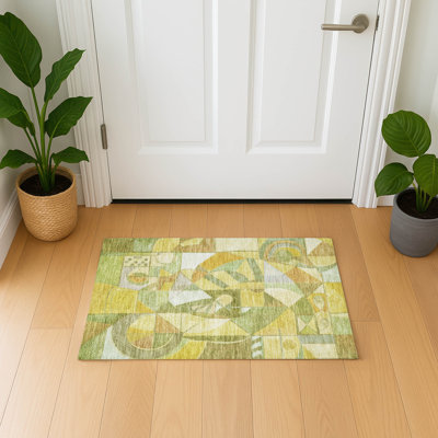 Tapis abstrait lavable à la machine de qualité supérieure AMF1758