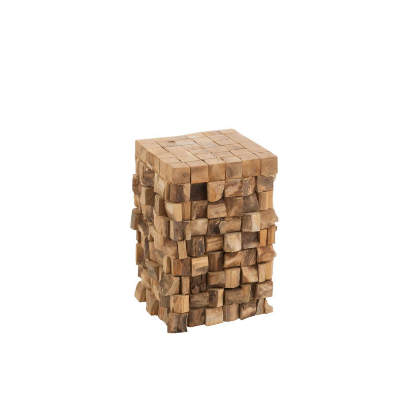 Bathampton Solid Wood Block End Table