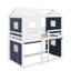 Lit simple superposé en bois avec tente-776809680-776809682