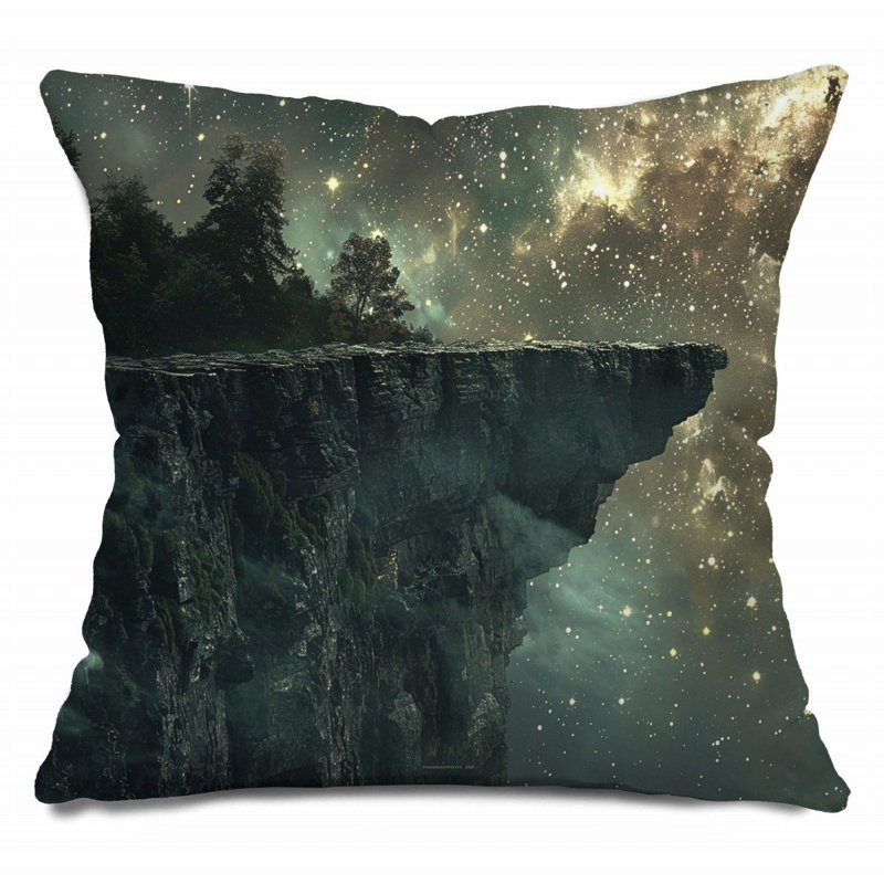 Coussin Trendy, Gris foncé, H 16 po x l 16 po