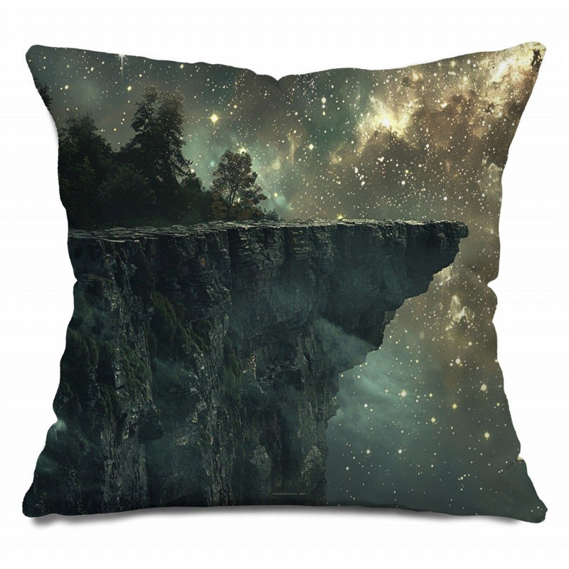 Coussin Trendy, H 14 po x l 14 po, Gris foncé