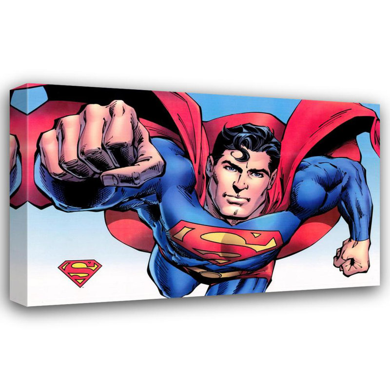 Superman Comics, 15" H x 24" W