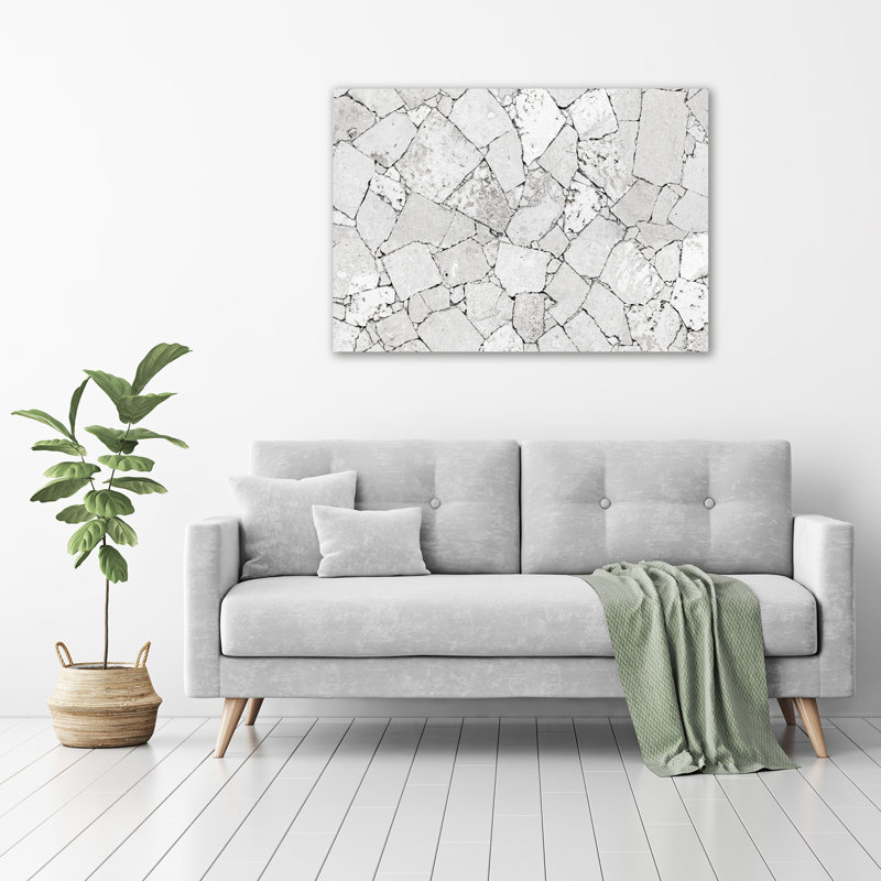 A Stone Wall - Wrapped Canvas Print