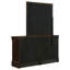 Commode 6 tiroirs avec miroir Cappuccino Doytcho-116447300