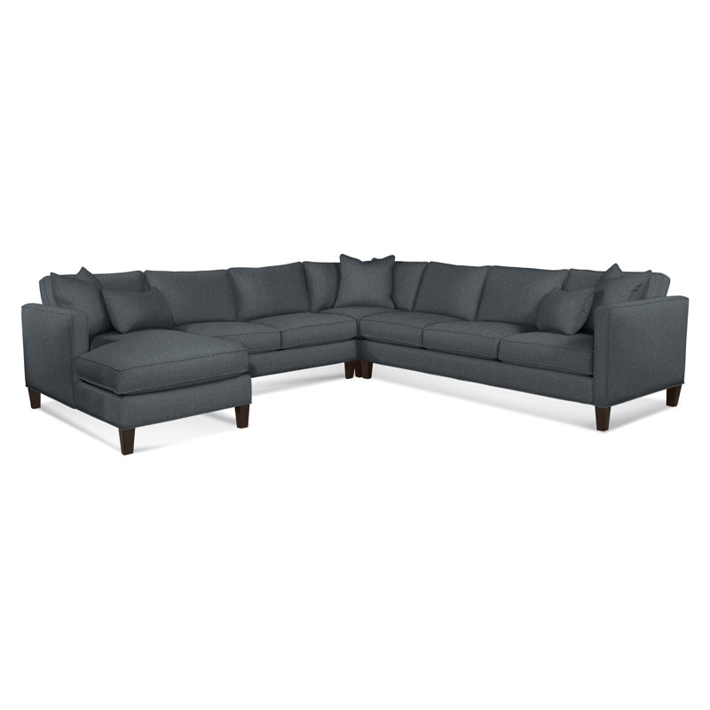 Sectional, Java, Basic Blue; 0317-63, Left Hand Facing
