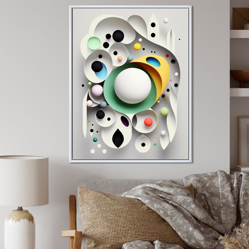 Sceance Occult Visions I - reproduction sur toile, Cadre flottant blanc, 32" H x 16" W