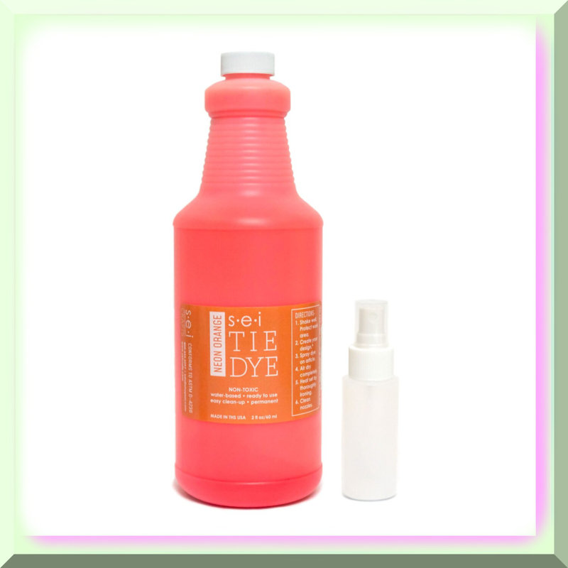 Tie-Dye Fabric Dye Neon Orange 1 Quart