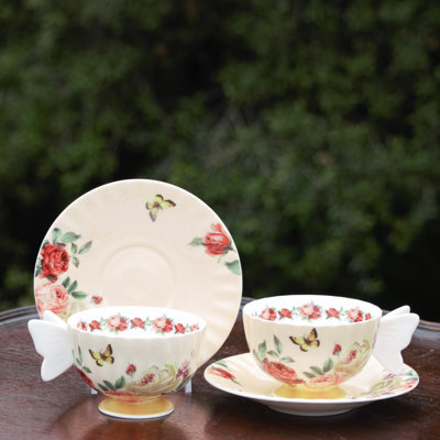 Bone China Teacup and Saucer