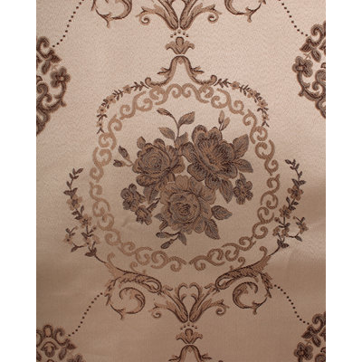 Rideau simple en jacquard de luxe avec cantonnière attachée, 54 par 84 pouces 10A14C6F457243A4A4E0ED9CA9602B17