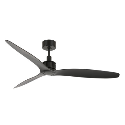52" Zelda 3 - Blade Standard Ceiling Fan with Remote Control