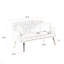 Canapé capitonné avec 2 coussins, 2 sièges, 2 sièges d'appoint-425952751
