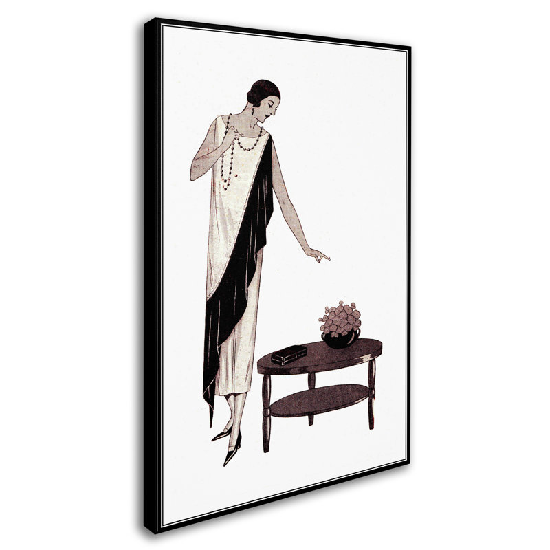 « art decore 1 affiche », affiche rétro sur toile tendue, H 19 po x l 12 po