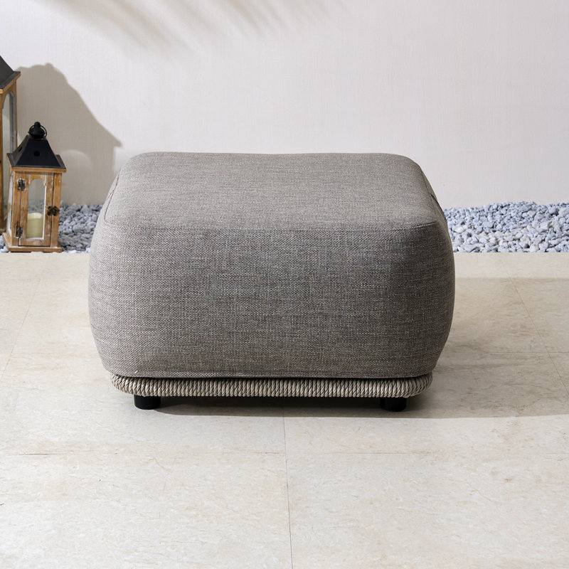 Multi-Functional Outdoor Ottoman With Tray – Footrest & Side Table In One