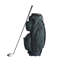 Sac de voiturette de golf vert de qualité supérieure avec dessus diviseur à 14 voies, rangement en nylon imperméable et housse de protection