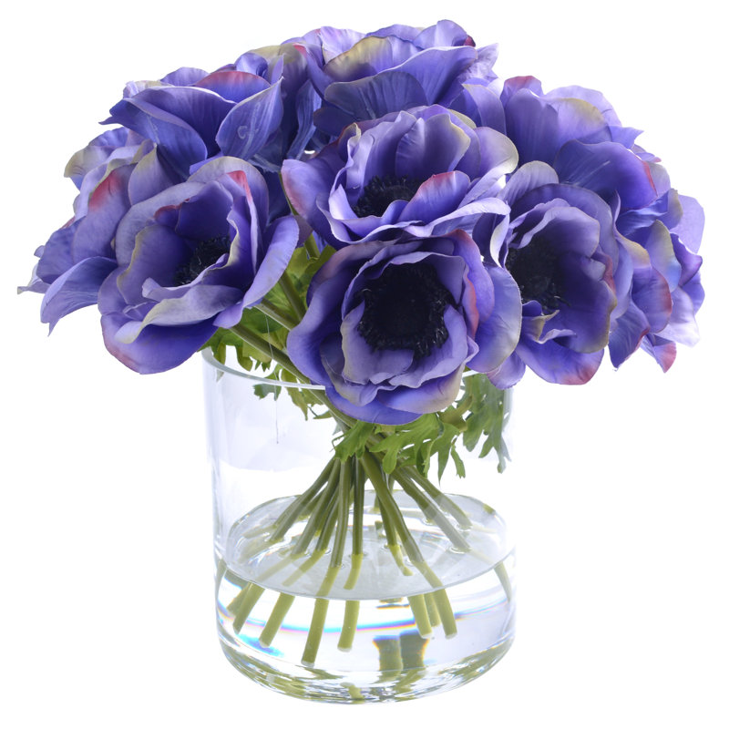 Décoratives de fleurs en vases, Bleu