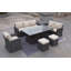 Ensemble de conversation pour 8 personnes avec coussins Roam Wicker / Rattan