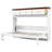 Twin Size Murphy Bed with 3 Drawers and Open Shelf, Space-Saving Foldable Wall Bed, White