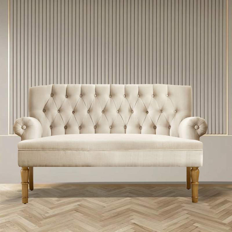 Canapé pour causeuse pour salon dans une boîte Para Sala, lin, Beige