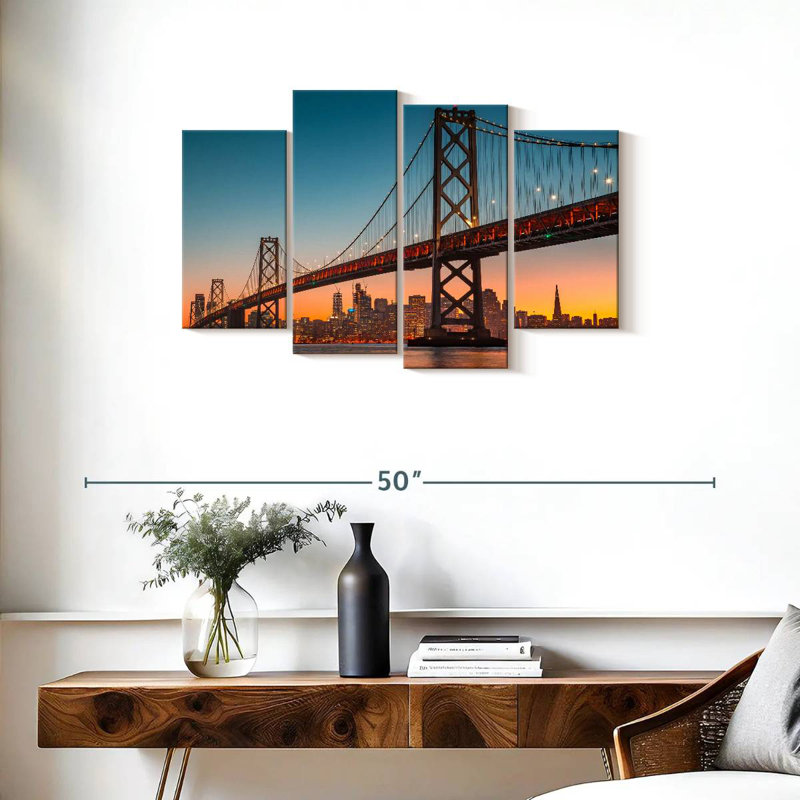 Lilie SF, pont d'Oakland Bay, H 22 po x l 36 po