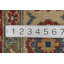 Tapis oriental bleu à motif géométrique Kazak 6