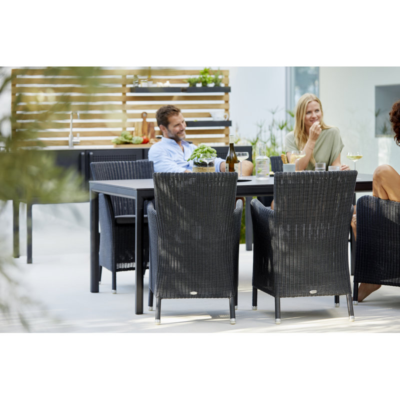 Drop Outdoor Dining Table, 39.4" W x 78.8" L x 29" H, Light Gray, Fossil Gray