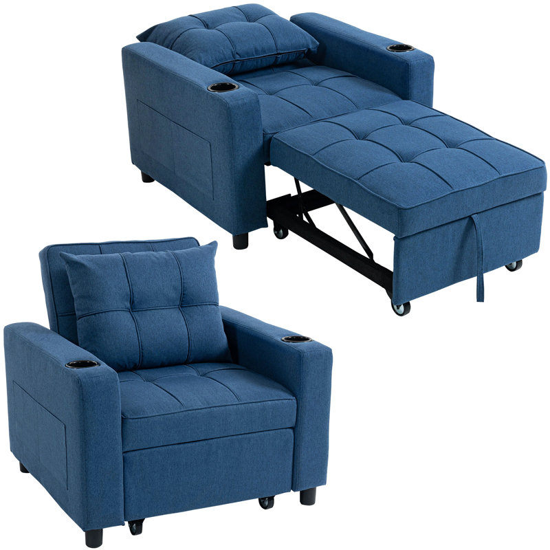 Chair Bed, Dark Blue