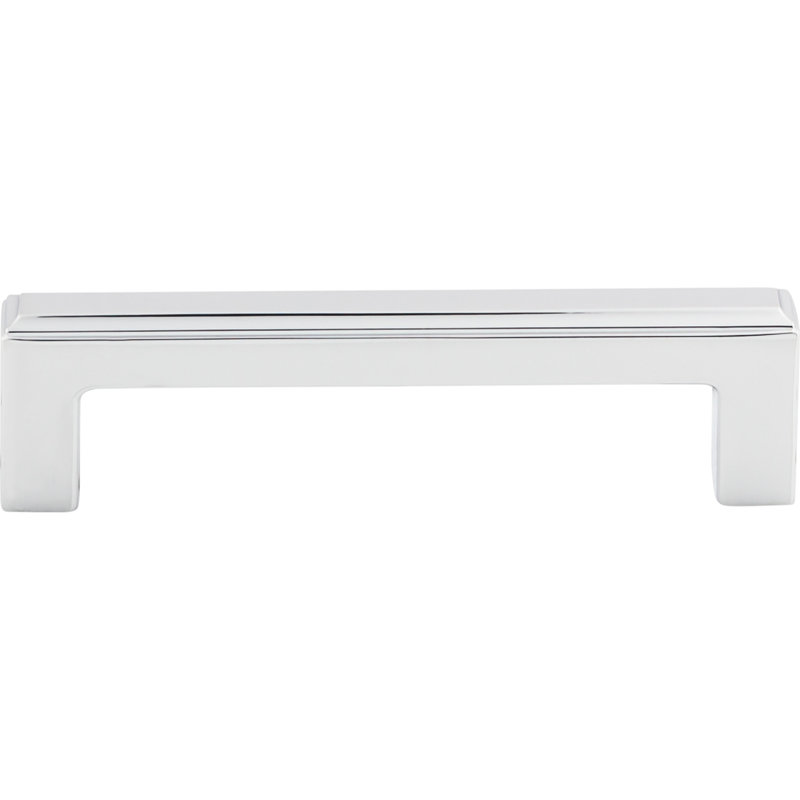 Podium Bar Pull, Polished Chrome, 3 3/4" Center to Center