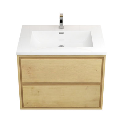 Prashant 29.5'' Single Bathroom Vanity with Acrylic Top