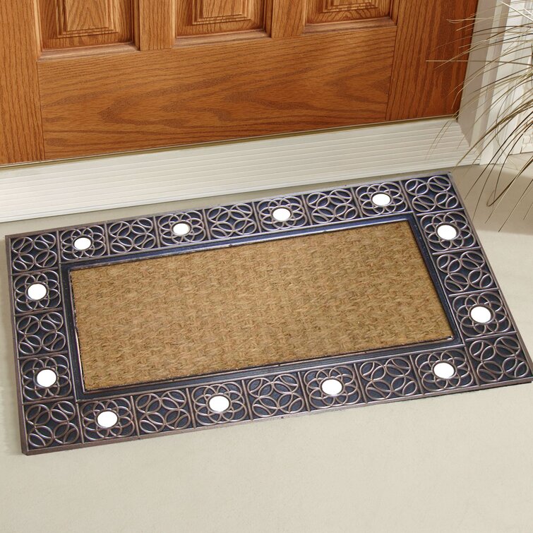 A1 Home Collections A1hc Terracotta 18 in x 30 in Rubber Non-Slip Backing Outdoor Entrance Durable Doormat