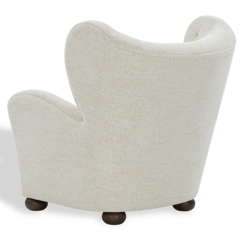 Galloway Wingback Accent Chair, Taupe Chenille