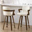 Tabouret de bar et de comptoir pivotant 29,5 po avec accoudoirs-1133355896-1113464004