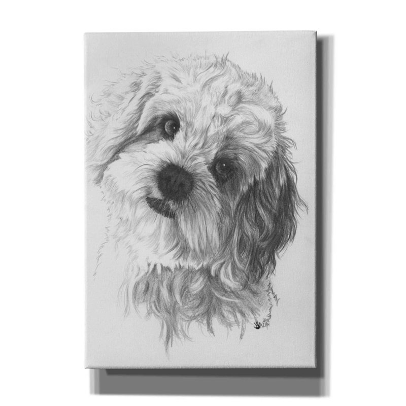 Epic Graffiti 'Cavachon' By Barbara Keith, Canvas " Cavachon " by Barbara Keith Painting Print