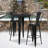 Genece Round Metal Indoor-Outdoor Bar Table Set with 2 Stools-395728733-316699290